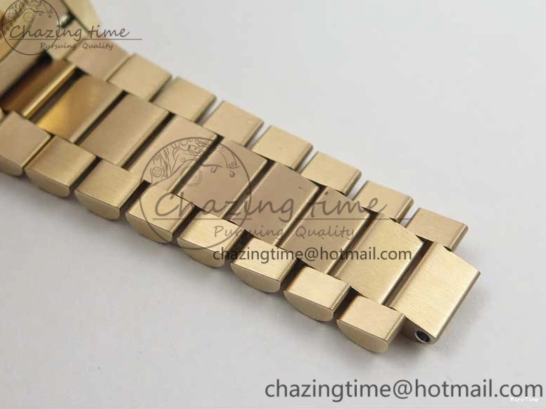 MiroTime 0117 MultiPurpose Day-Date 36 RG 128239 Bp Maker Best Edition White Dial on RG President Bracelet 3139